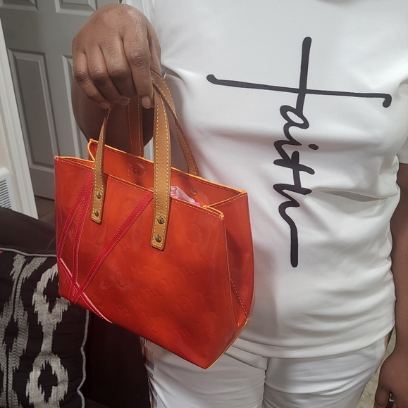 RARE LOUIS VUITTON x ROBERT WILSON READE MONOGRAM VERNIS TOTE PM LIMITED.. - Picture 8 of 9